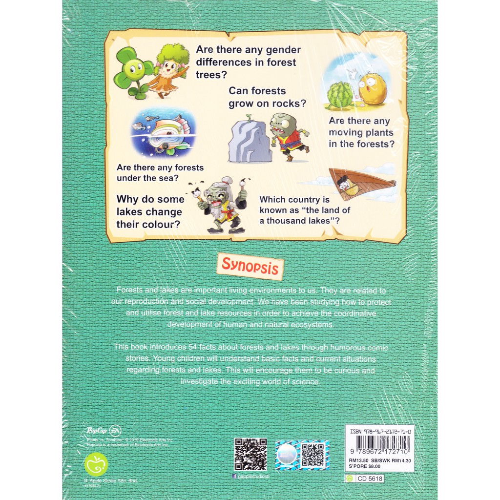 Plants vs Zombies ● Questions & Answers Science Comic: Forests and Lakes – Are There Any Glowing Lakes in the World? - Image 2