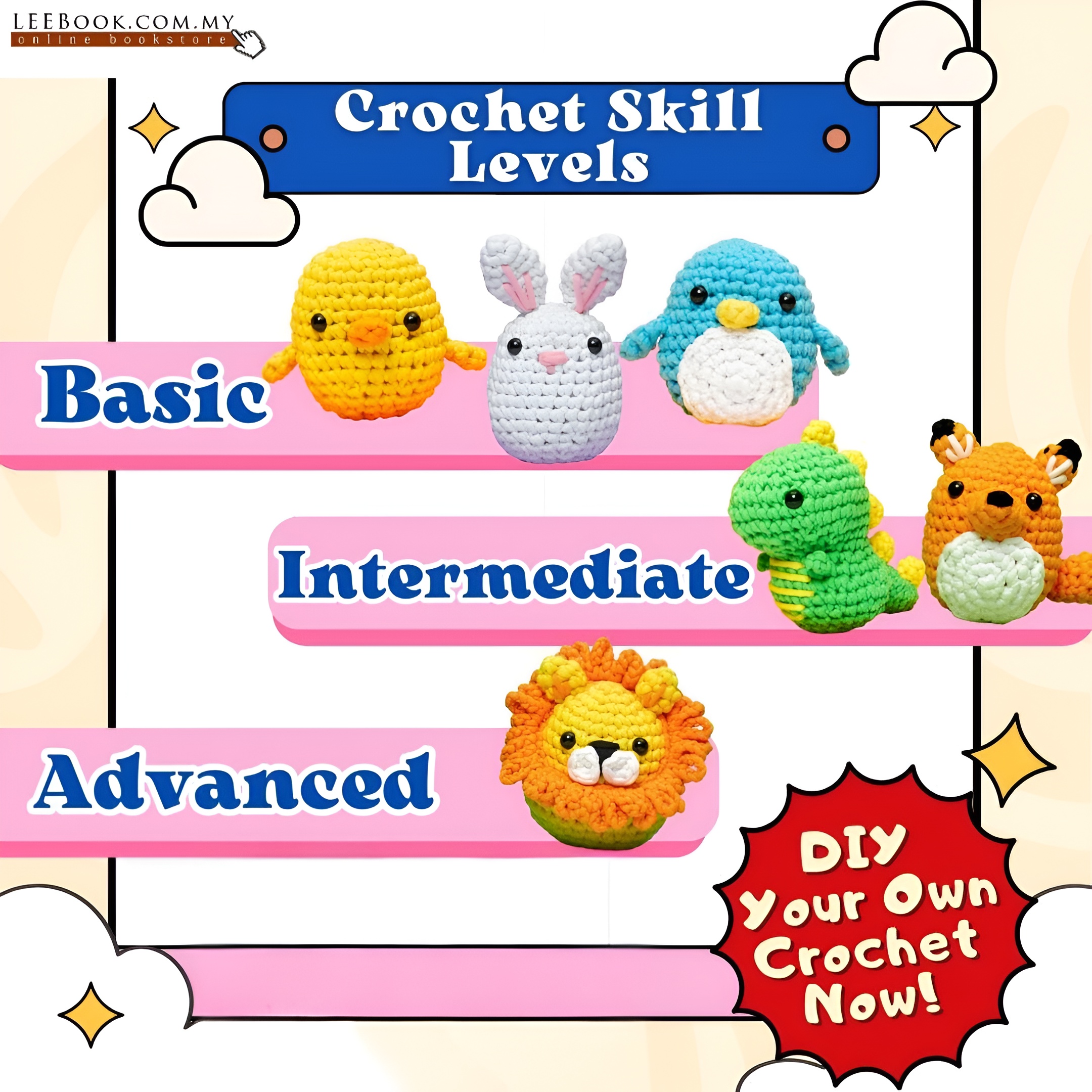 【Ready Stock 现货】DIY Crochet Kit (Animal Series) - Handcraft/Handmade Crochet - Image 4