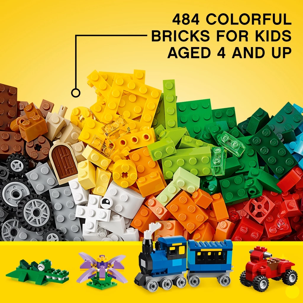 LEGO® Classic 10696 Medium Creative Brick Box (484 Pieces) - Image 3