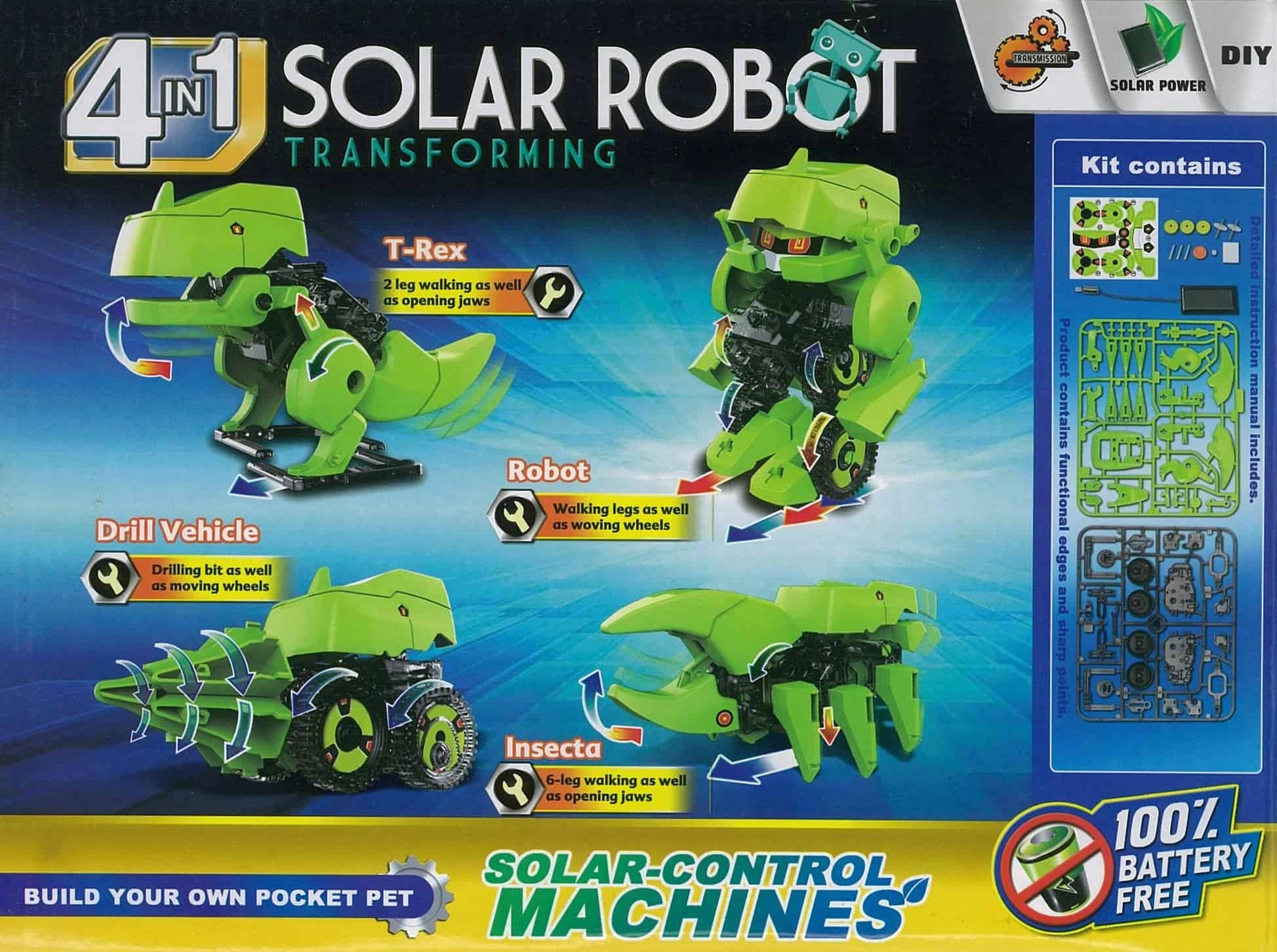 SOLAR ROBOT - 4-in-1 Solar Robot Transforming (DIY) - Image 3