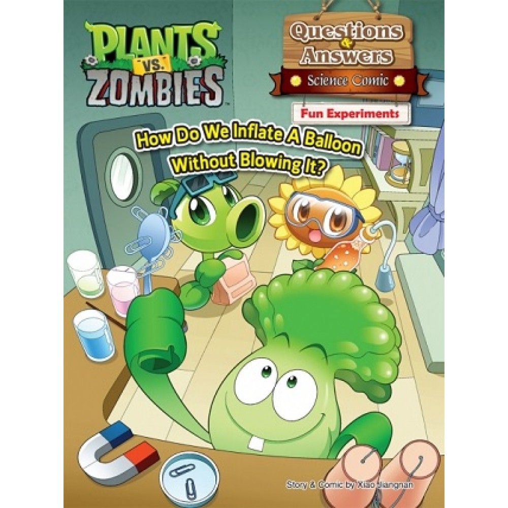 Plants Vs Zombies 2 - Q&A Science Comic - Fun Experimemts : How Do We Inflate A Balloon Without Blowing It?