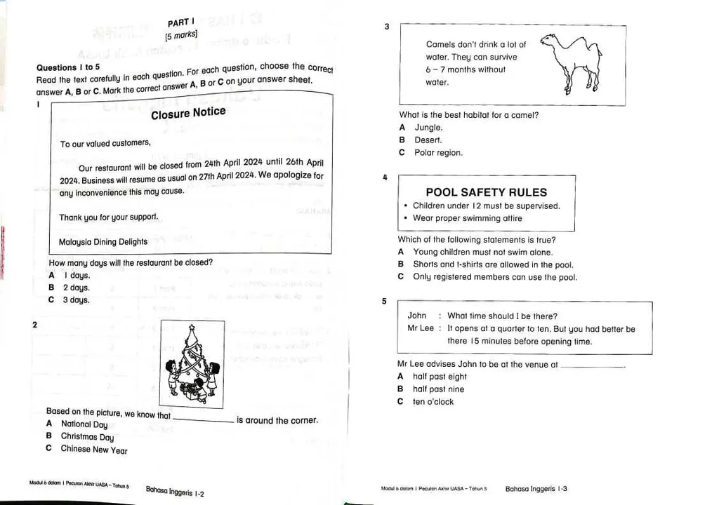 6合1 UASA 考前冲刺模拟评估 (Modul 6 dalam 1 Pecutan Akhir UASA) - Image 6
