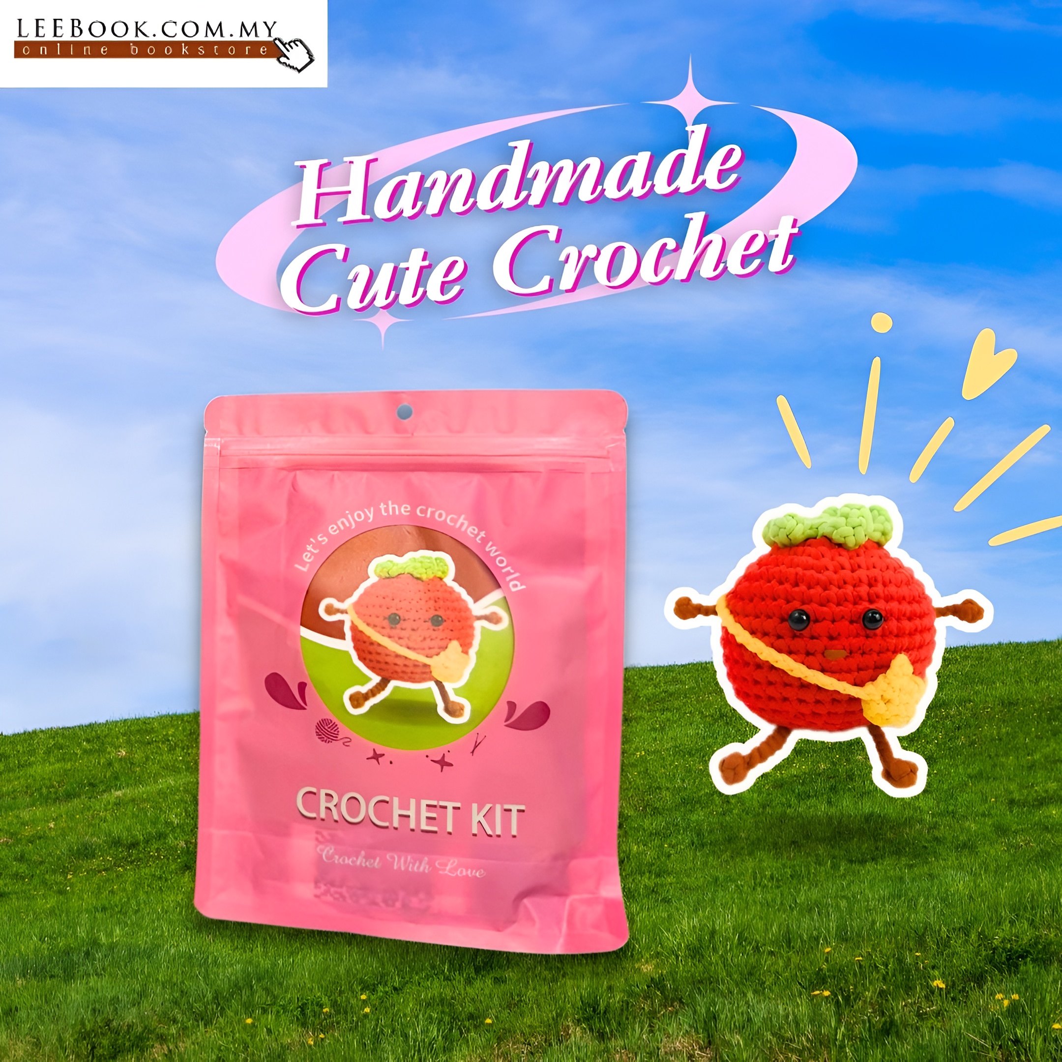 【NEW】DIY Crochet Kit ( 5 Types ) ( Keychain, Food ) - Image 2