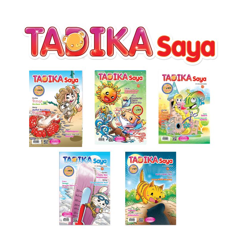 Tadika Saya Koleksi ( Isu 11-15 ) Koleksi | Buku Kanak-Kanak Dwibahasa (BM+BI) | Early Learning&Preschool Comic