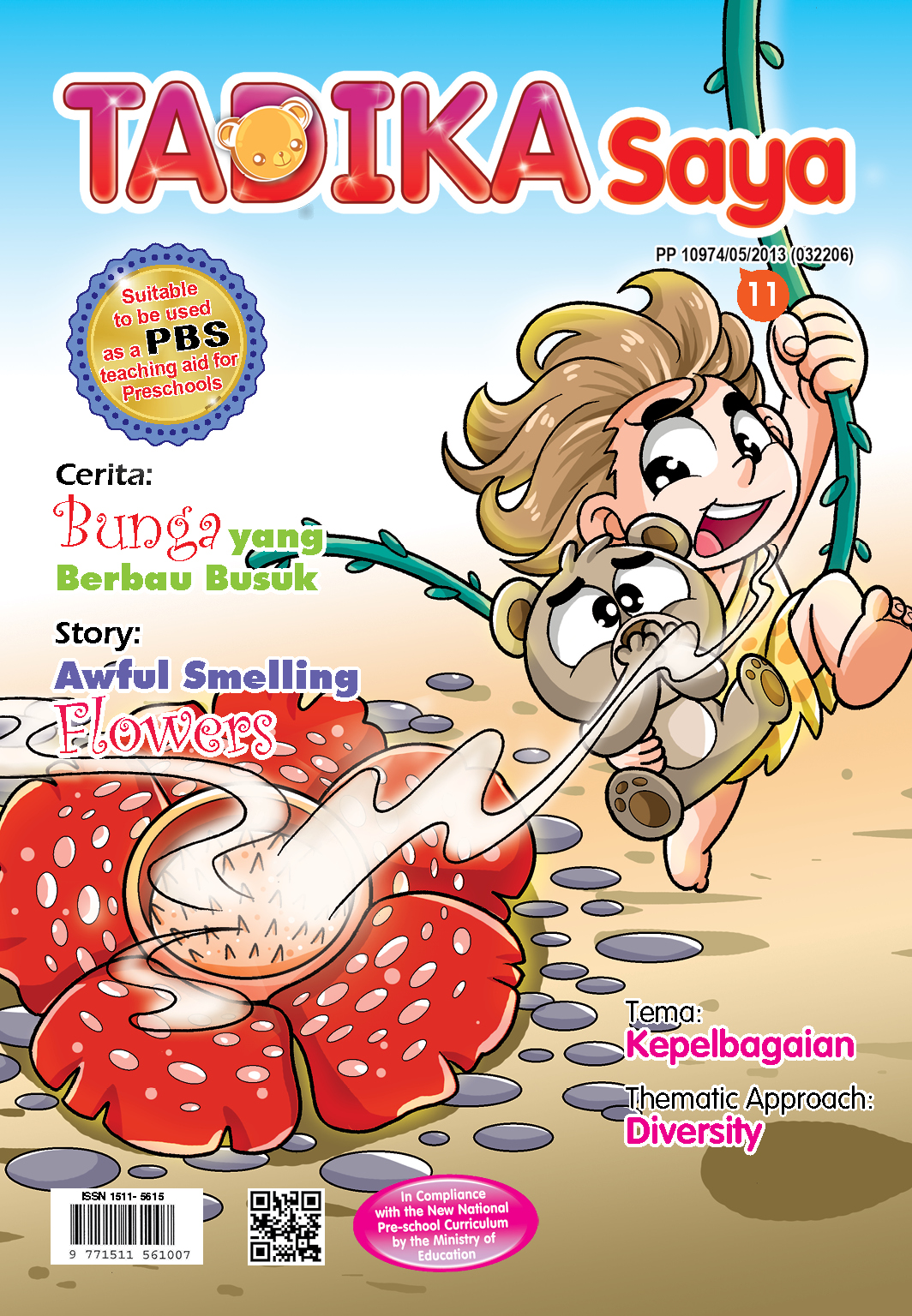 Tadika Saya Koleksi ( Isu 11-15 ) Koleksi | Buku Kanak-Kanak Dwibahasa (BM+BI) | Early Learning&Preschool Comic - Image 2