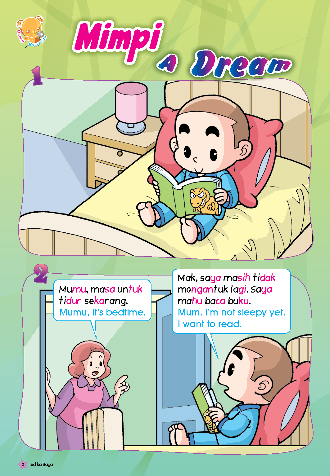 Tadika Saya Koleksi ( Isu 11-15 ) Koleksi | Buku Kanak-Kanak Dwibahasa (BM+BI) | Early Learning&Preschool Comic - Image 3