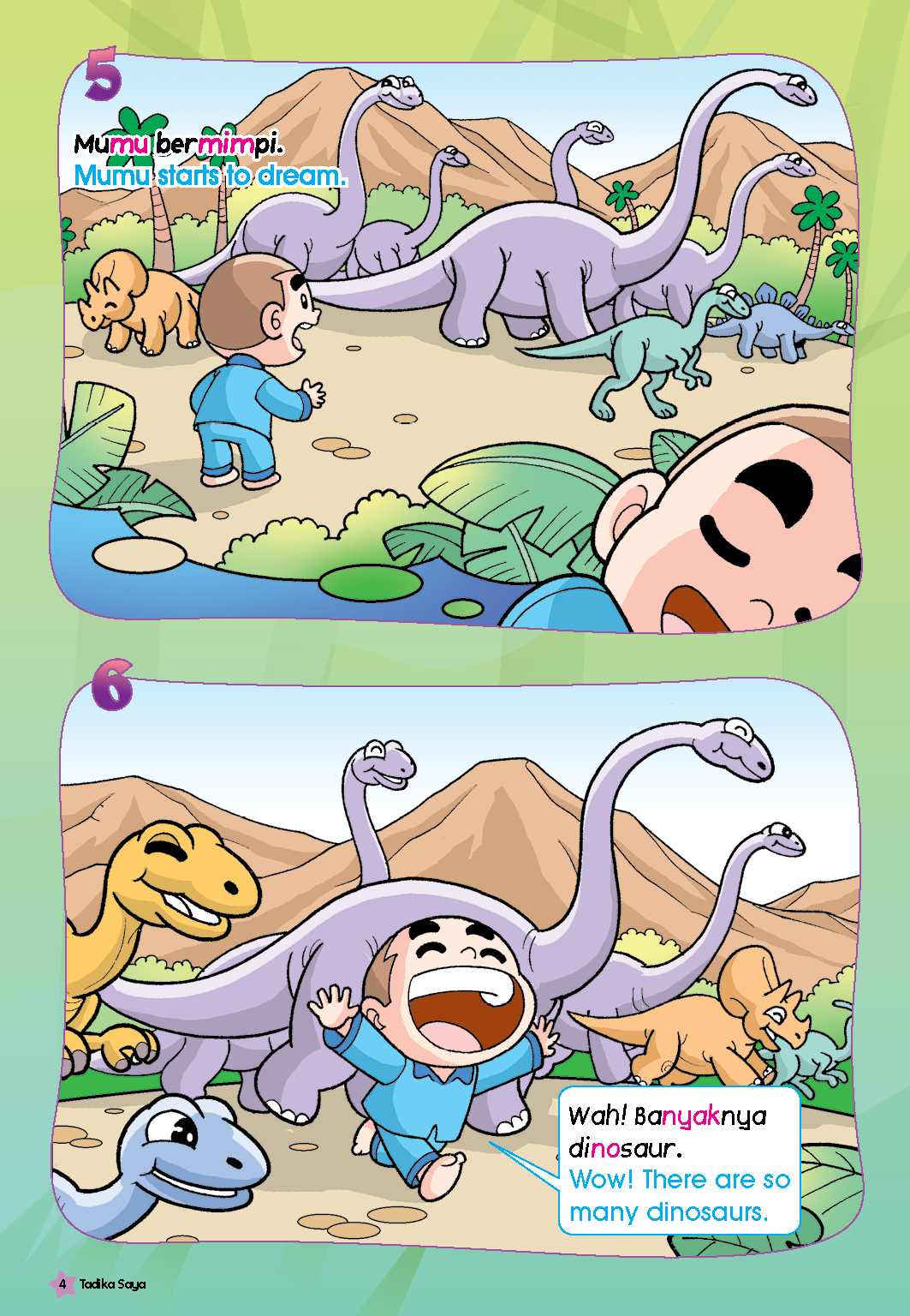 Tadika Saya Koleksi ( Isu 11-15 ) Koleksi | Buku Kanak-Kanak Dwibahasa (BM+BI) | Early Learning&Preschool Comic - Image 5