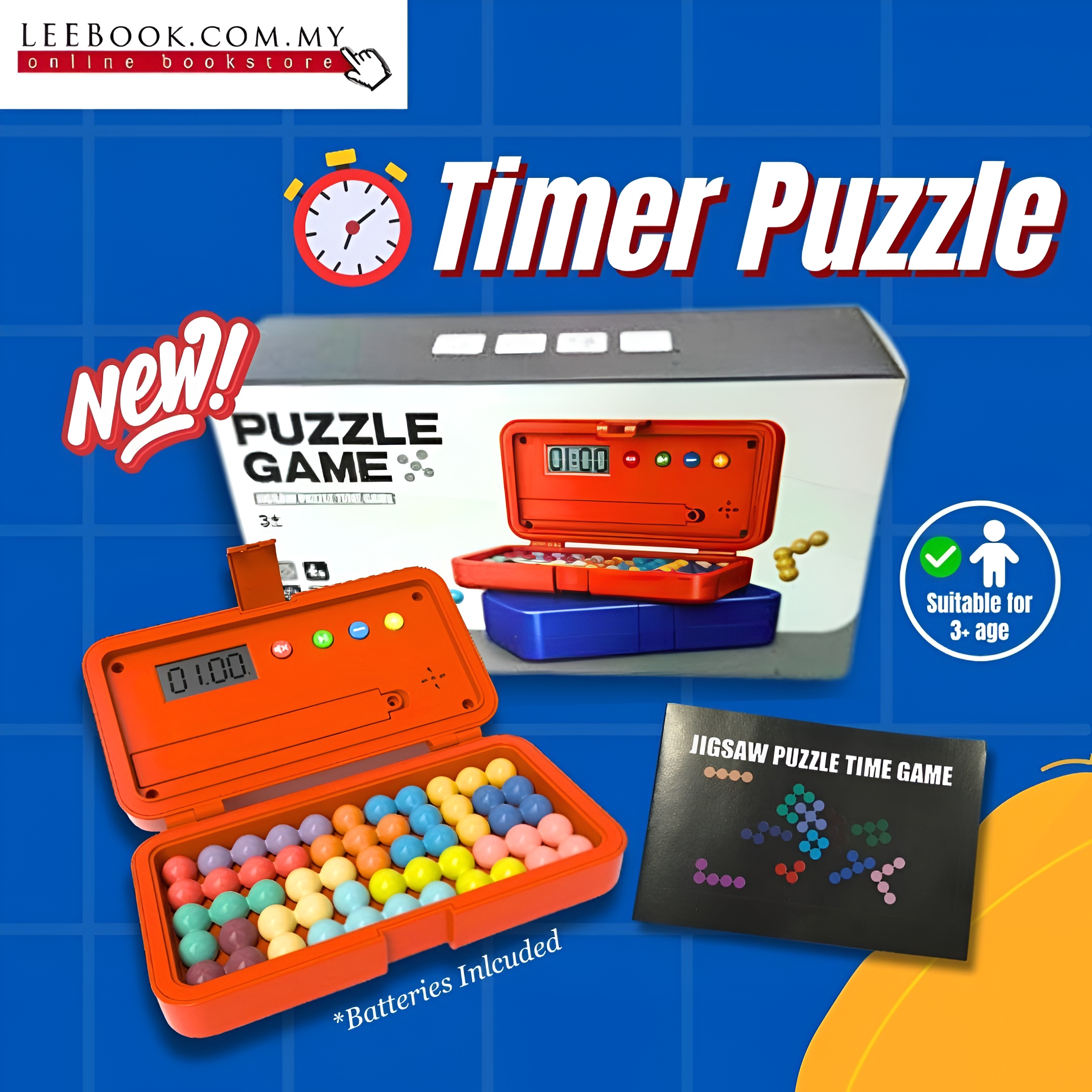 【NEW】Timer Puzzle (Available in 2 Colours) *Battery Included - Image 2