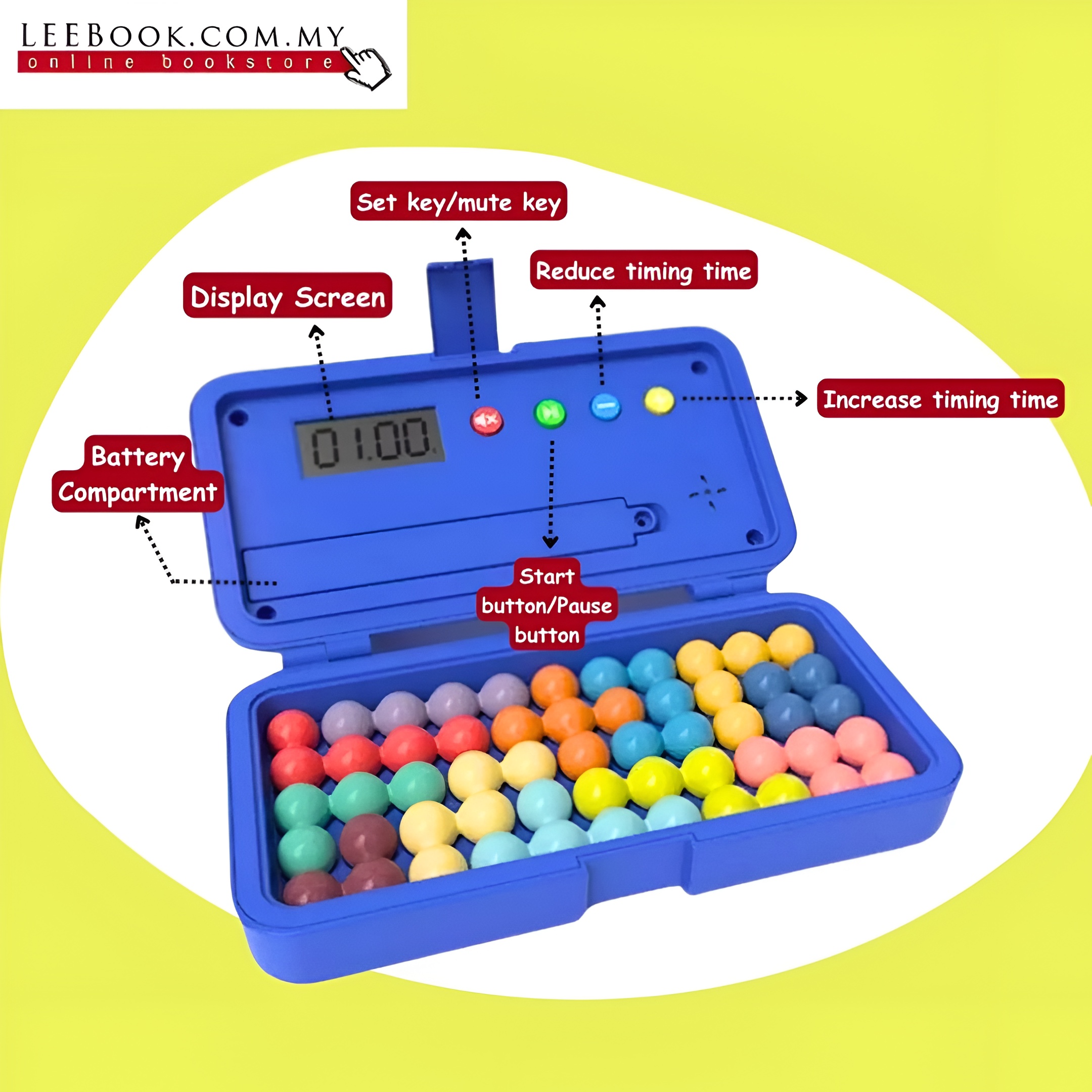 【NEW】Timer Puzzle (Available in 2 Colours) *Battery Included - Image 4