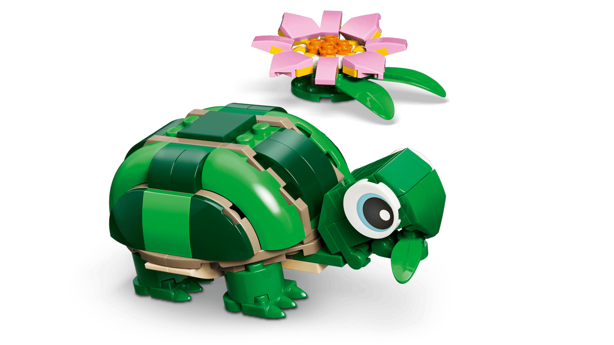LEGO®31377 Creator 3-in-1 Turtle with a Water Lily Flower - Image 5