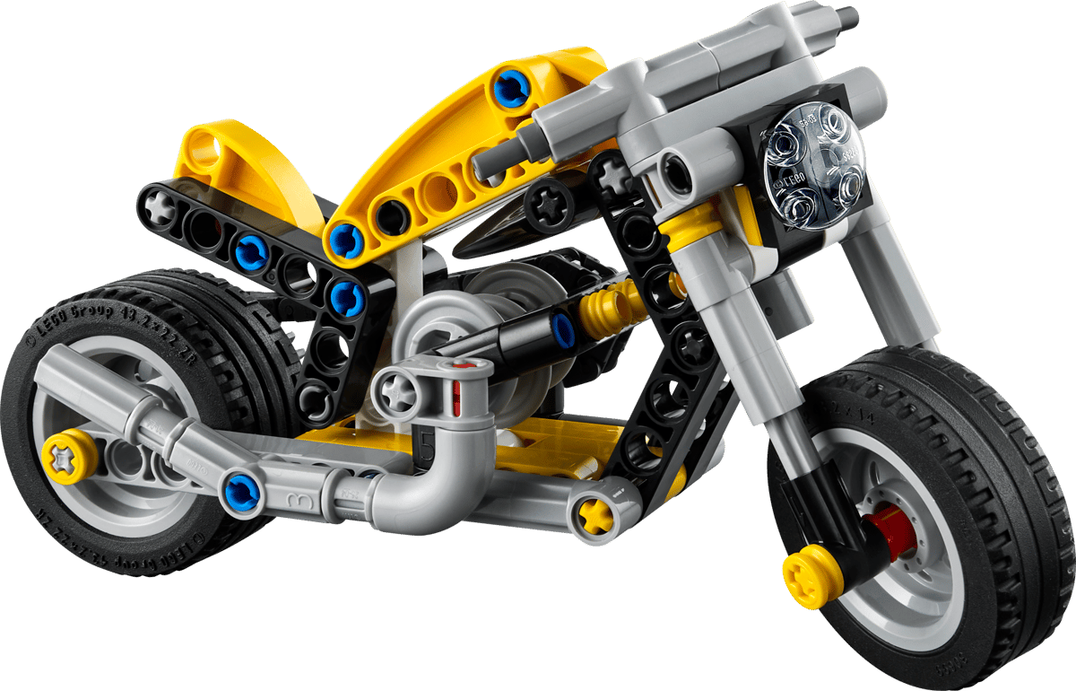 LEGO®42225 Technic™ Yellow Motorcycle - Image 3