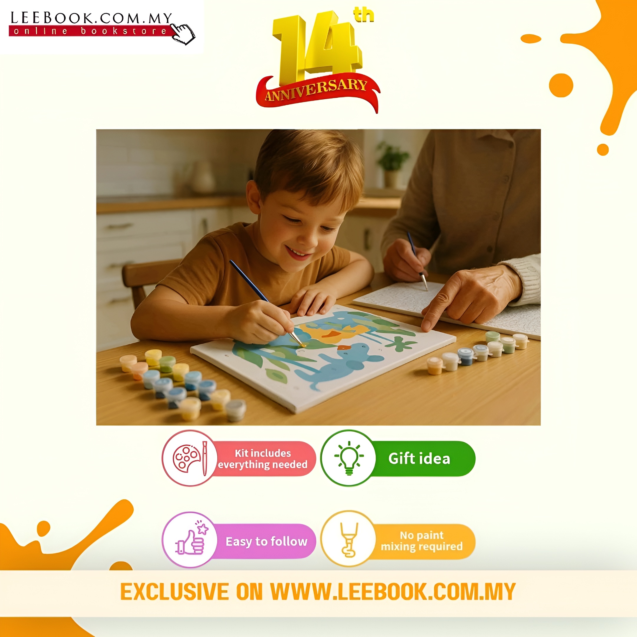 【Buy 3 only RM40】Paint By Number ( NOA001 - NOA008 ) - Image 3