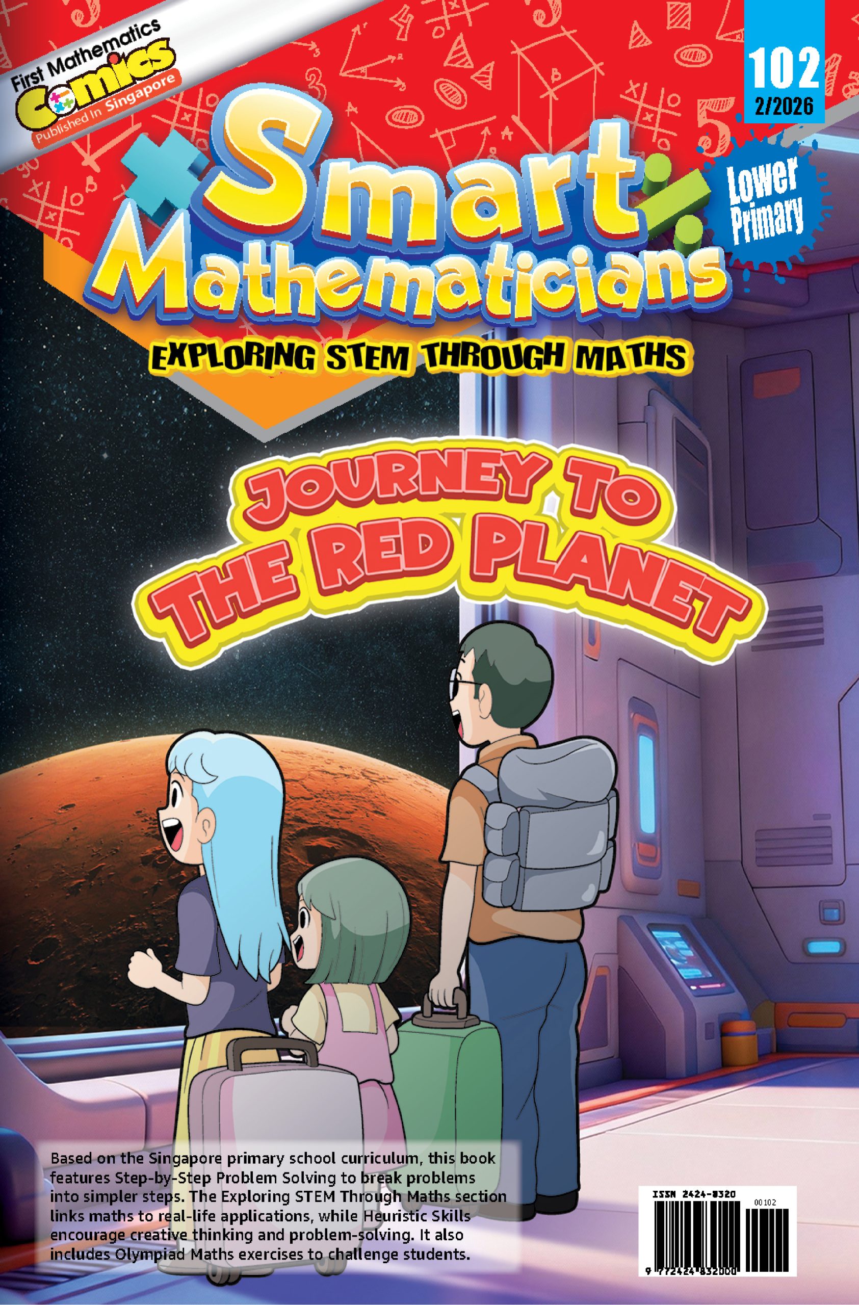 Smart Mathematicians Lower Primary Issue 2026: 102 JOURNEY TO THE RED PLANET
