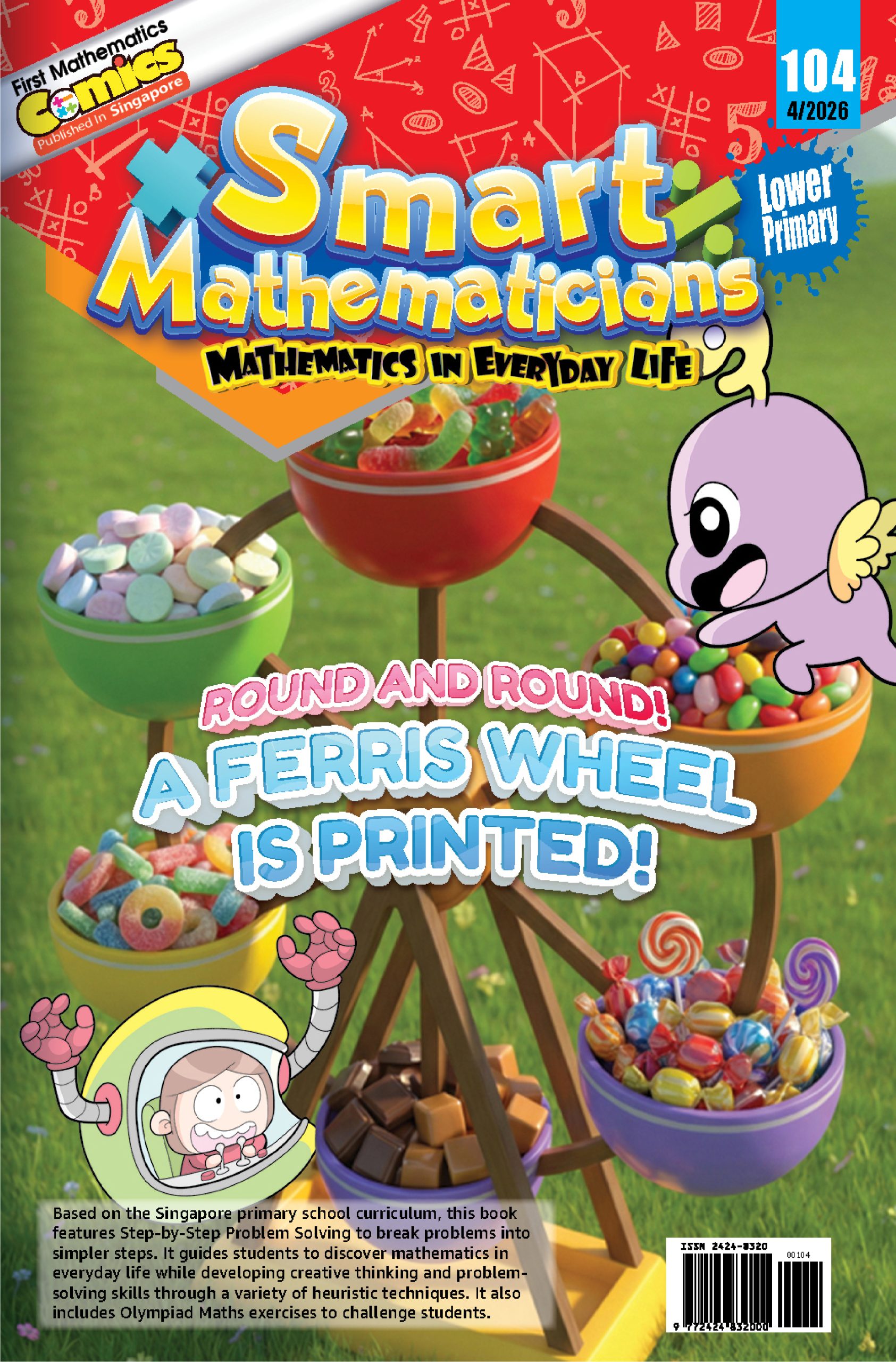 Smart Mathematicians Lower Primary Issue 2026: 104 Round And Round! A Ferris Wheel Is Printed!