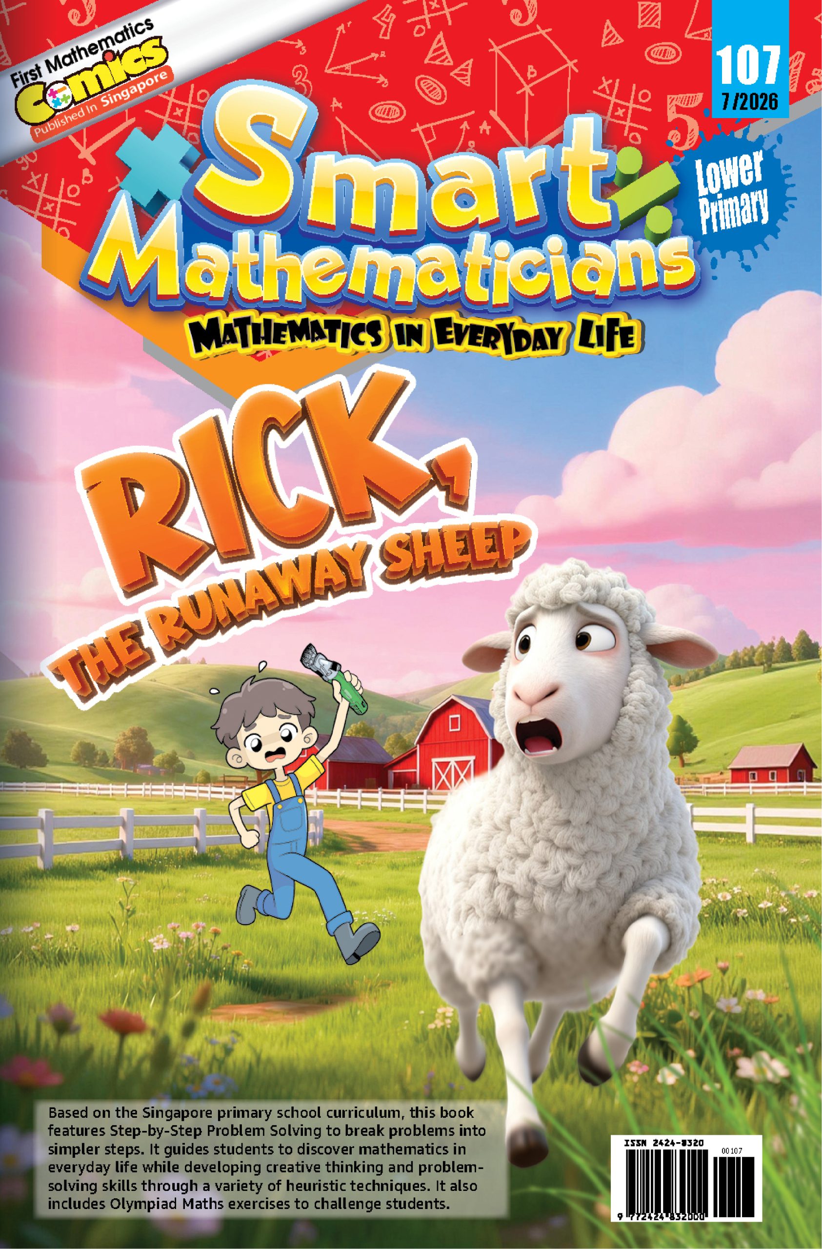 Smart Mathematicians Lower Primary Issue 2026: 107 Rick, The Runaway Sheep