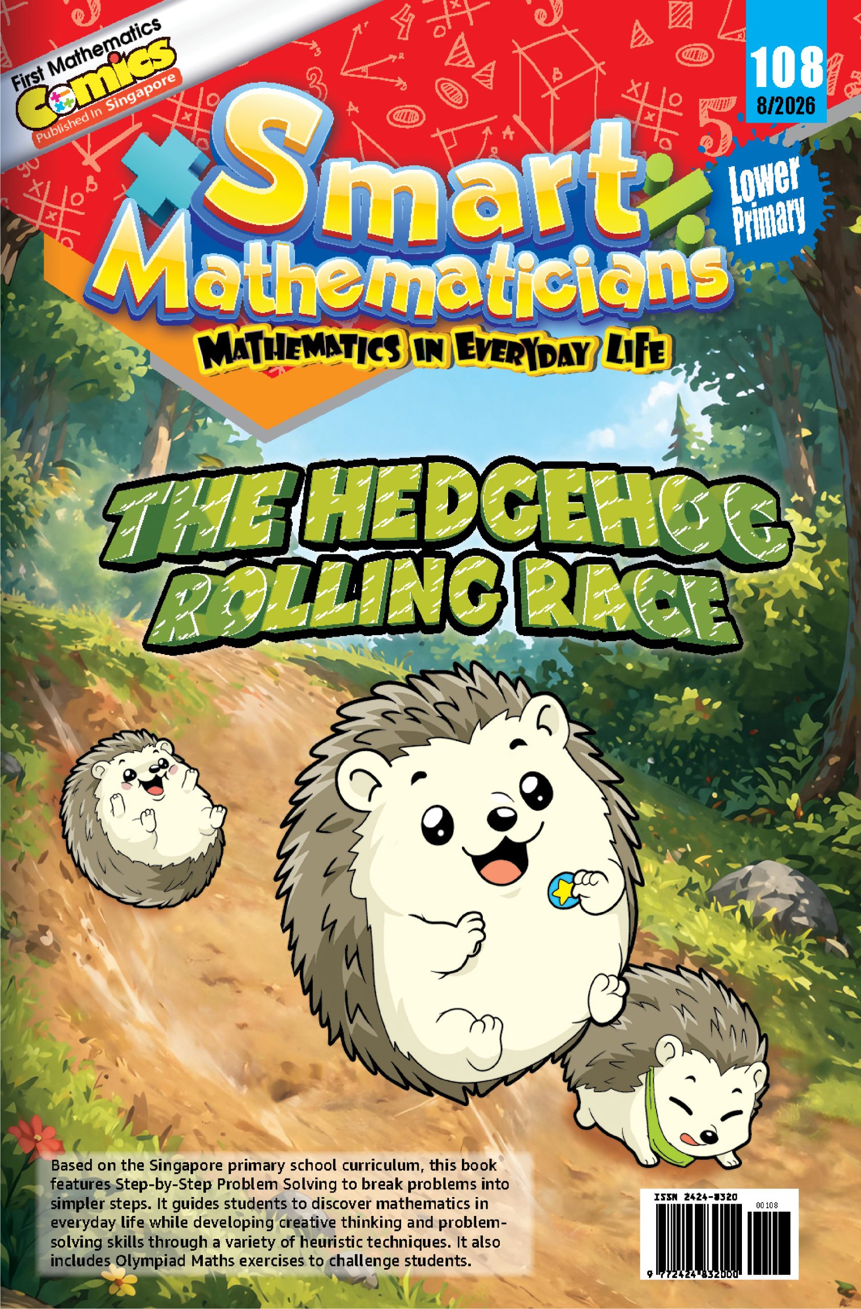 Smart Mathematicians Lower Primary Issue 2026: 108 The Hedgehog Rolling Race