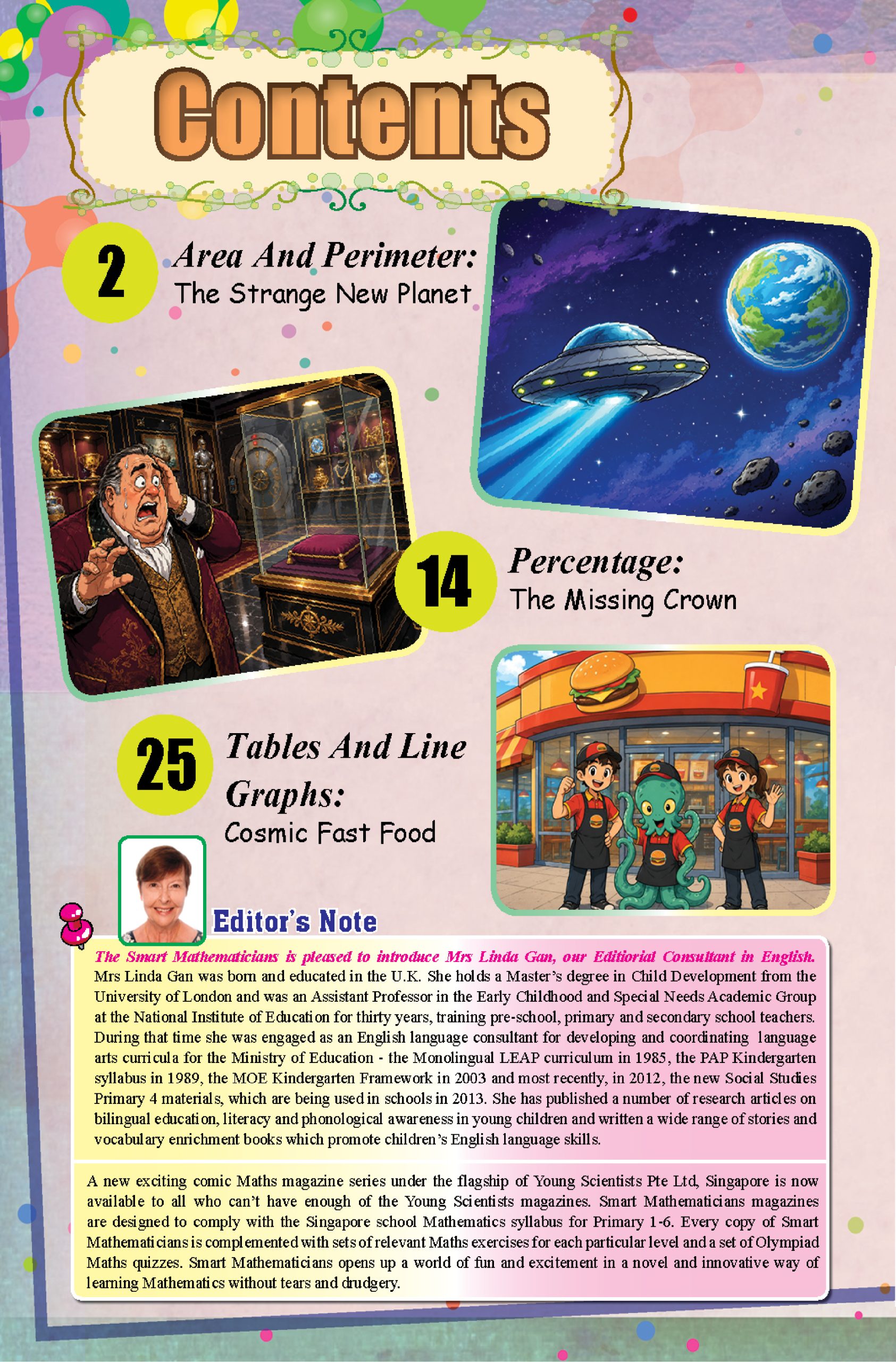 Smart Mathematicians Upper Primary Issue 2026: 109 Cosmic Fast Food - Image 2